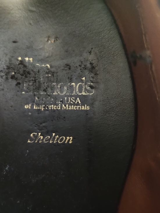 Allen Edmonds Shelton Oxfords 10.5 Mahogany-Brown/Black Dress Shoes main image 8
